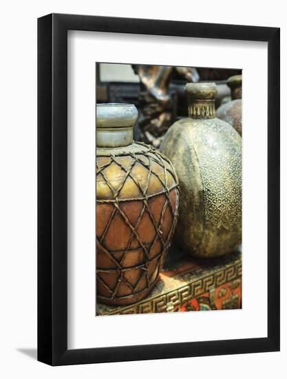 Antiques, Souk Madinat, Dubai, United Arab Emirates, Middle East-Amanda Hall-Framed Photographic Print