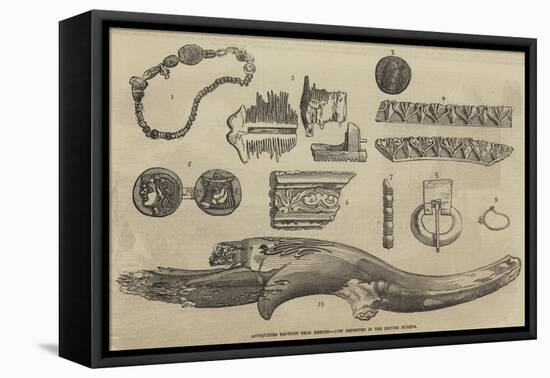 Antiquities Brought from Kertch, Just Deposited in the British Museum-null-Framed Premier Image Canvas