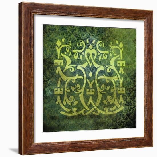 Antiquity Tiles VI-James Burghardt-Framed Art Print