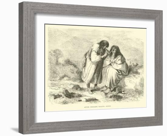 Antis Indians Taking Snuff-Édouard Riou-Framed Giclee Print