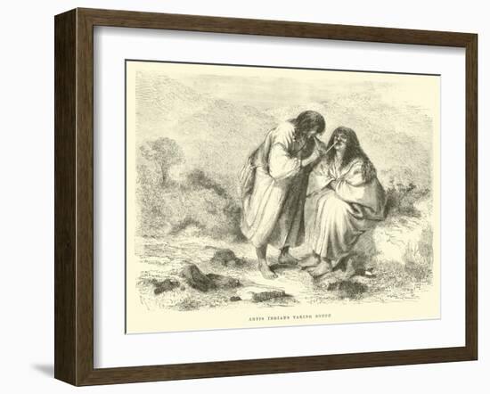 Antis Indians Taking Snuff-Édouard Riou-Framed Giclee Print