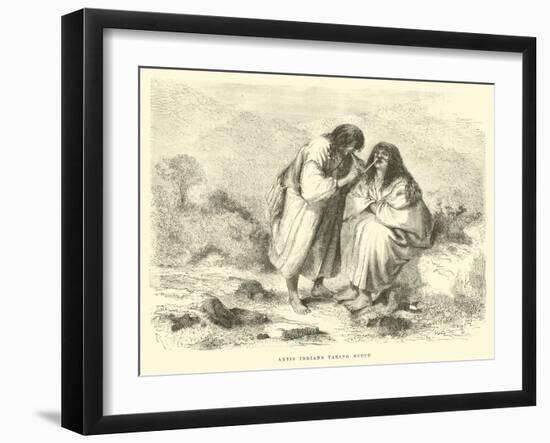 Antis Indians Taking Snuff-Édouard Riou-Framed Giclee Print