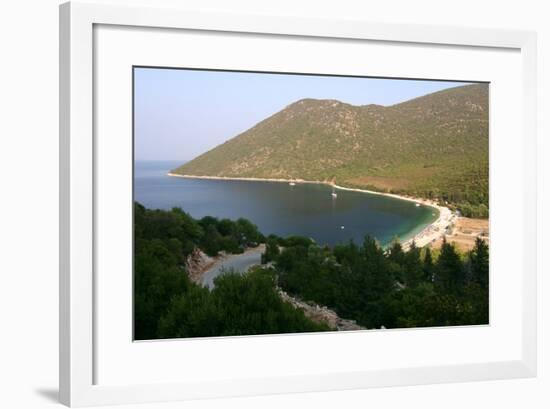 Antisamos (Captain Corellis Beach), Kefalonia, Greece-Peter Thompson-Framed Photographic Print