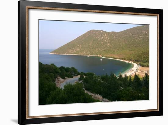 Antisamos (Captain Corellis Beach), Kefalonia, Greece-Peter Thompson-Framed Photographic Print