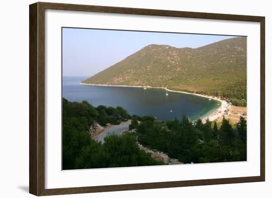 Antisamos (Captain Corellis Beach), Kefalonia, Greece-Peter Thompson-Framed Photographic Print