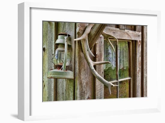 Antlers And Lantern-Donald Paulson-Framed Giclee Print