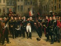 Farewell by Napoleon I 1769-1821 to the Imperial Guard at Fontainebleau-Antoine Alphonse Montfort-Giclee Print