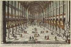 Vue et perspective du dedans de l'eglise Cathedrale de Notre-Dame de Paris-Antoine Aveline-Giclee Print