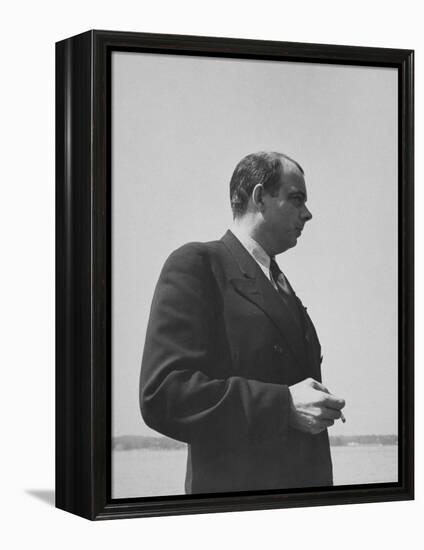 Antoine De Saint-Exupery Smoking a Cigarette-Hansel Mieth-Framed Premier Image Canvas