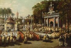 Procession of the Holy Sacrament, 1855 (Oil on Canvas)-Antoine Detrez-Giclee Print