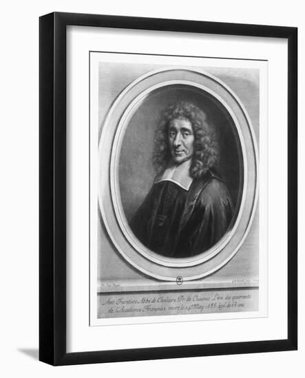 Antoine Furetière-Gerard Edelinck-Framed Giclee Print