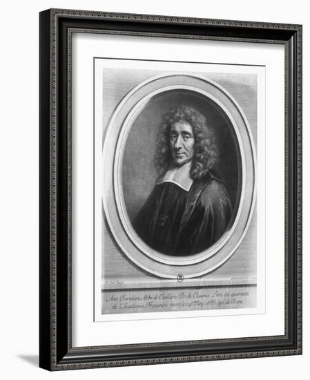 Antoine Furetière-Gerard Edelinck-Framed Giclee Print