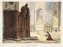 Inn in Rome, Engraved by Francois Alexandre Villain (1798-1884) C.1820-30-Antoine Jean-Baptiste Thomas-Giclee Print