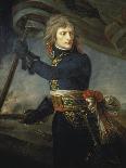 Napoleon Bonaparte 1769-1821 at the Pont d'Arcole-Antoine Jean Gros-Framed Premier Image Canvas