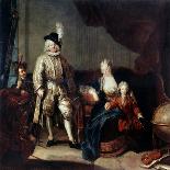 Portrait of Baron Von Erlach with His Family, C1710-Antoine Pesne-Giclee Print