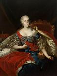 Portrait of Johanna-Elizabeth, Electress of Anhalt-Zerbst (1712-176), Mother of Catherine II, 1740s-Antoine Pesne-Giclee Print