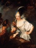 Portrait of Johanna-Elizabeth, Electress of Anhalt-Zerbst (1712-176), Mother of Catherine II, 1740s-Antoine Pesne-Giclee Print