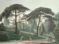 View of a Terrace on the Outskirts of Paris, C.1810 (Gouache on Paper)-Antoine Pierre Mongin-Giclee Print