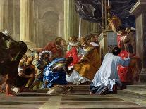 Pope Urban II (circa 1035-99) Consecrating the Church of St. Sernin of Toulouse-Antoine Rivalz-Framed Giclee Print