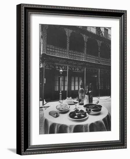 Antoine's Where Specialty of the House is Oysters Rockefeller-Eliot Elisofon-Framed Photographic Print