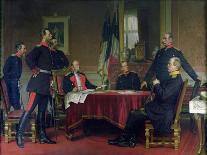 Meeting of Bismarck and Napoleon on the Causeway of Donchery-Anton Alexander von Werner-Giclee Print