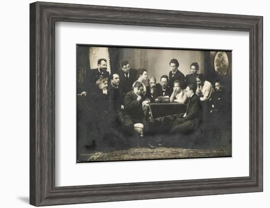 Anton Chekhov Meets a Moscow Arts Theatre Group-null-Framed Photographic Print