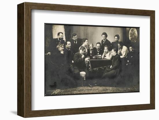Anton Chekhov Meets a Moscow Arts Theatre Group--Framed Photographic Print