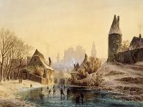 Skating Rink on a River, 1855-Anton Doll-Giclee Print