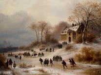Winter Landscape, 1873 (Oil on Canvas)-Anton Doll-Giclee Print