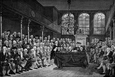 William Pitt Addressing the House of Commons on the French Declaration of Wars 1793-Anton Hickel-Giclee Print