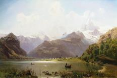 An Alpine Landscape-Anton Hlavacek-Framed Premier Image Canvas