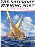 "Sailboat Regatta," Saturday Evening Post Cover, September 8, 1934-Anton Otto Fischer-Giclee Print