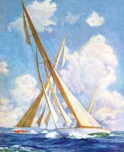 "Sailboat Regatta,"September 8, 1934 by Anton Otto Fischer