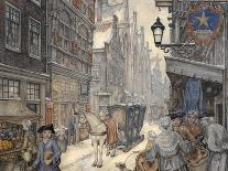 Christmas Market-Anton Pieck-Giclee Print