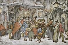 Christmas Market-Anton Pieck-Framed Giclee Print