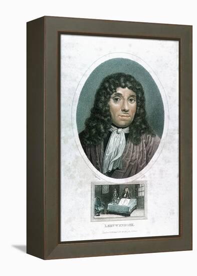 Anton Van Leeuwenhoek (1632-172), Dutch Microscopist, C1810-John Chapman-Framed Premier Image Canvas