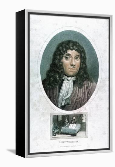 Anton Van Leeuwenhoek (1632-172), Dutch Microscopist, C1810-John Chapman-Framed Premier Image Canvas