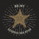 Be My Guiding Star - Retro Starfish-Anton Yanchevskyi-Framed Art Print