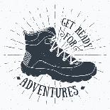 Get Ready for Adventures - Hiking Shoe-Anton Yanchevskyi-Art Print