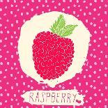 Raspberry with Dots Pattern-Anton Yanchevskyi-Art Print