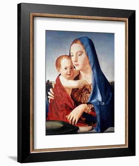 Antonello: Virgin & Child-Antonello da Messina-Framed Giclee Print