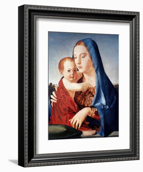 Antonello: Virgin & Child-Antonello da Messina-Framed Giclee Print