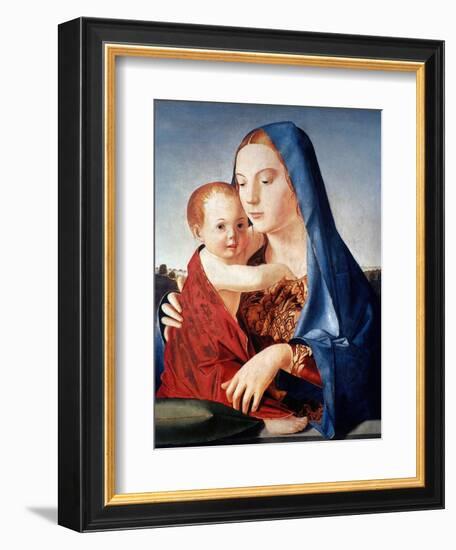 Antonello: Virgin & Child-Antonello da Messina-Framed Giclee Print