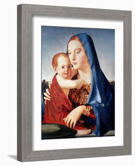 Antonello: Virgin & Child-Antonello da Messina-Framed Giclee Print