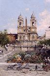 The Piazzetta, Venice, with San Giorgio Maggiore Beyond-Antonietta Brandeis-Framed Premier Image Canvas