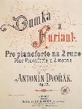 Title Page of Dumka and Furiant, Opus 12 for Piano with Both Hands-Antonin Leopold Dvorak-Giclee Print