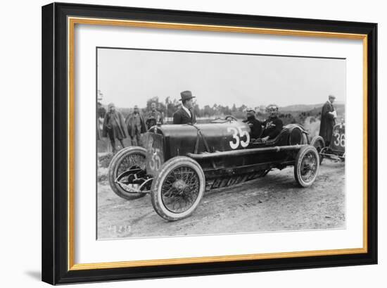 Antonio Ascari in an Alfa Romeo, Targa Florio Race, Sicily, 1922-null-Framed Photographic Print