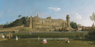 English Landscape Capriccio with a Palace, 1754-Canaletto-Giclee Print