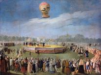 Ascent of a Balloon in the Presence of the Court of Charles IV, Ca. 1783-Antonio Carnicero-Framed Giclee Print