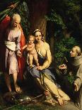 The Mystic Marriage of St. Catherine of Alexandria, 1525-1526-Antonio Da Correggio-Mounted Giclee Print